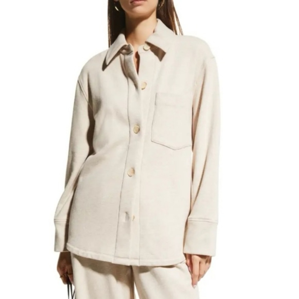 VINCE Womens oversized soft shirt tan jacket shacket size‎ XS